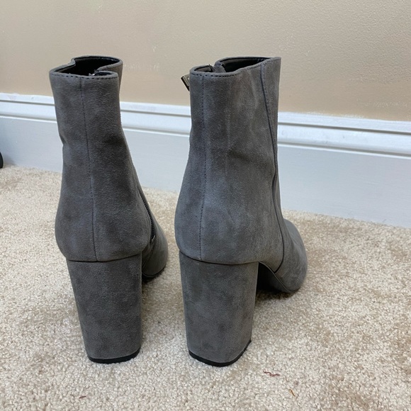 Like New Grey Suede Ankle Boots, Charles David 8.5 - Picture 4 of 6